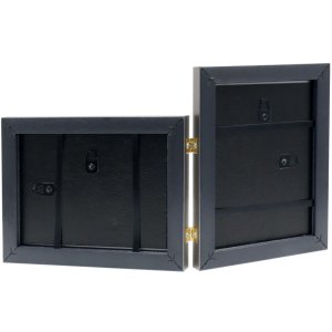 Deknudt dubbele kunststof lijst S41VD1 zilver 2 fotos 13x18 cm