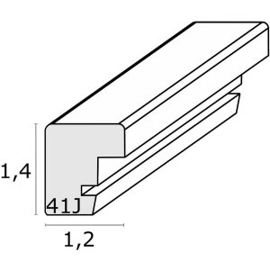 Deknudt Houten Magneetbord zwart S41JL2 zwart 40x60 cm