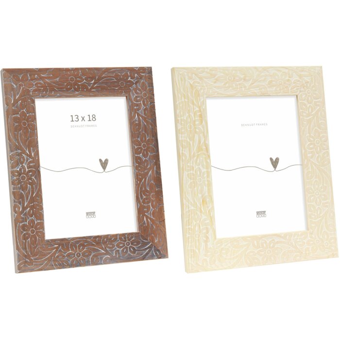 Deknudt Houten Fotolijst Bloemenprint S68VH 10x15 cm tot 20x30 cm