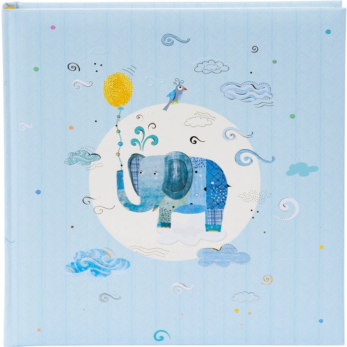 Goldbuch Baby Album Blauwe Olifant 30x31 cm 60 witte paginas