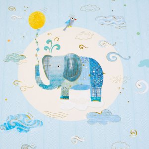 Goldbuch Baby Album Blauwe Olifant 30x31 cm 60 witte paginas