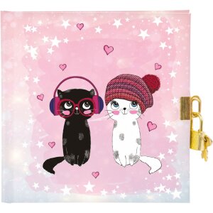 Goldbuch Dagboek Muziek voor Katten 16,5x16,5 cm 96 blz.