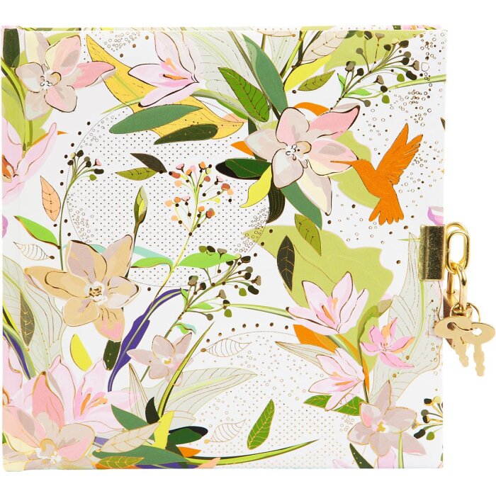 Goldbuch Dagboek Royal Lilly wit 16,5x16,5 cm 96 witte paginas