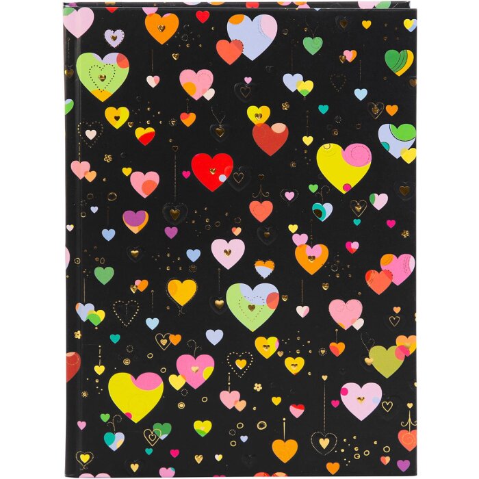 Goldbuch Notitieboek Heart to Heart donker 15x22 cm 200 paginas blanco