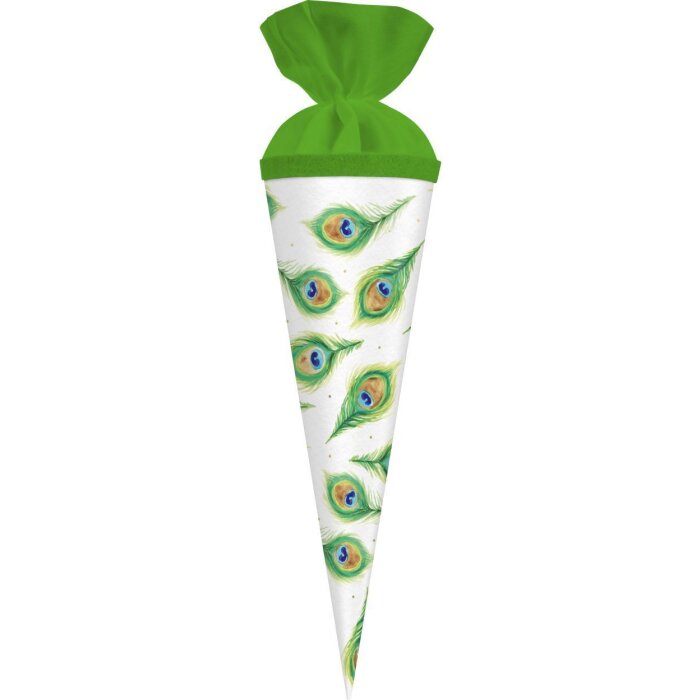 Goldbuch Geschenktas Pauwenveer Schooltas 35 cm met vilten sluiting