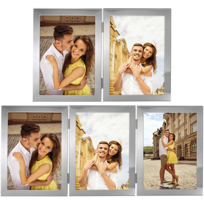 Hama metalen portretlijst LAVAL 2 of 3 fotos 10x15 cm en 13x18 cm