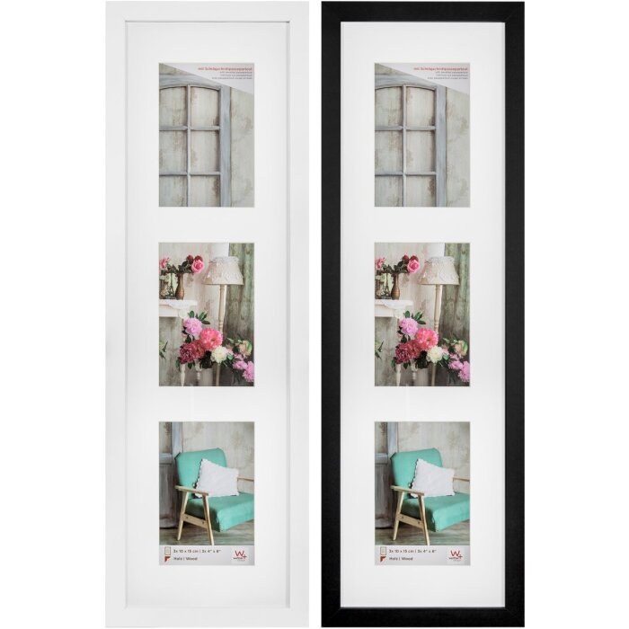 Walther Photo Gallery Fotolijst Stockholm 3 fotos 10x15 cm (17,8x60,8 cm)