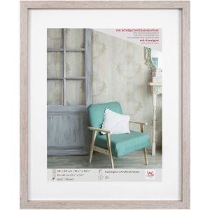 Walther Houten lijst Stockholm 40x50 cm met Passepartout Acrylglas