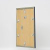 Effect houten fotolijst profiel 26 blauw met zilveren rand 2 cm lijst