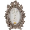 Clayre & Eef 2F0987 Fotolijst 18x3x24 cm - 10x15 cm Bruin Ovaal