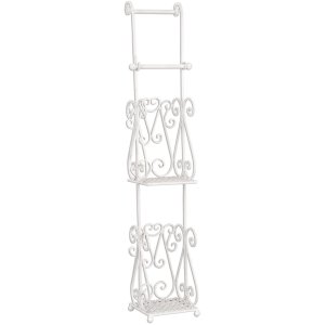 Clayre & Eef 4Y0232W Toiletrolhouder 17x17x97 cm Wit...