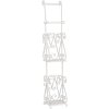 Clayre & Eef 4Y0232W Toiletrolhouder 17x17x97 cm Wit Rechthoek