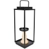 Clayre & Eef 50691 Kandelaars (2 stuks) 15x15x50-57 - 15x15x40-46 cm Zwart