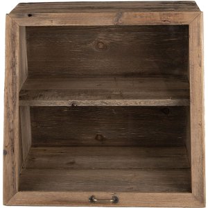 Clayre & Eef 50705 Vitrinekast 40x26x36 cm Bruin