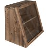 Clayre & Eef 50705 Vitrinekast 40x26x36 cm Bruin