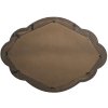 Clayre & Eef 52S238 Spiegel 70x6x100 cm Goudkleurig - Zwart Ovaal