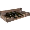 Clayre & Eef 5H0642 Wijnflessenrek 57x28x14 cm Bruin