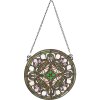Clayre & Eef 5LL-6271 Tiffany Raamschildering Ø 30x1 cm Groen Rond
