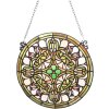 Clayre & Eef 5LL-6271 Tiffany Raamschildering Ø 30x1 cm Groen Rond