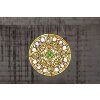 Clayre & Eef 5LL-6271 Tiffany Raamschildering Ø 30x1 cm Groen Rond