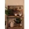 Clayre & Eef 5WA0189 Muurdecoratie Motorfiets 60x4x40 cm Bruin Rechthoek