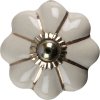 Clayre & Eef 65199 Deurknop Ø 4x4 cm Beige-Goudkleurig