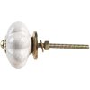 Clayre & Eef 65210 Deurknop Ø 4x4 cm Wit