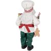 Clayre & Eef 65215 Decoratie Kerstman 26x16x46 cm Rood