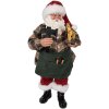 Clayre & Eef 65225 Decoratie Kerstman 16x8x28 cm Groen
