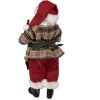 Clayre & Eef 65225 Decoratie Kerstman 16x8x28 cm Groen