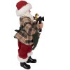 Clayre & Eef 65225 Decoratie Kerstman 16x8x28 cm Groen