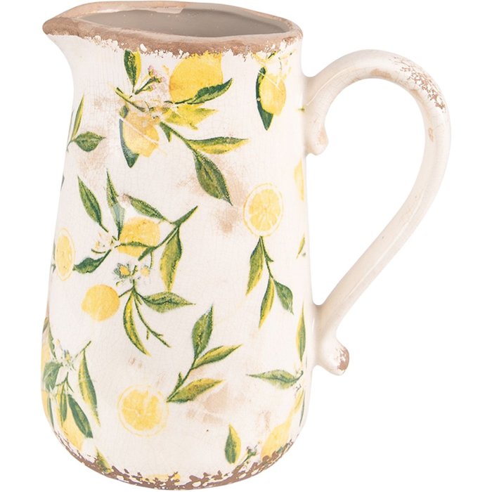 Clayre & Eef 6CE1530L Decoratiekan Geel Beige 20x14x23 cm