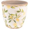 Clayre & Eef 6CE1532L Bloempot Citroenen Geel Ø 17x16cm
