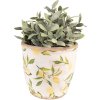 Clayre & Eef 6CE1532L Bloempot Citroenen Geel Ø 17x16cm