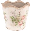 Clayre & Eef 6CE1537L Decoratie Bloempot Ø 18x17 cm Roze - Beige