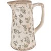 Clayre & Eef 6CE1547 Decoratie Pot 15x10x19 cm Groen - Beige