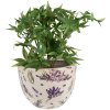 Clayre & Eef 6CE1553M Decoratie Bloempot Ø 20x15 cm Paars - Groen