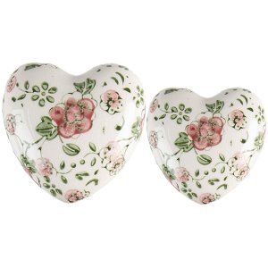 Clayre & Eef 6CE1565L Decoratie Hart 11x11x4 cm Roze...