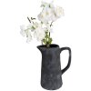Clayre & Eef 6CE1582L Decoratiekan 20x13x25 cm Grijs Keramiek