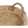 Clayre & Eef 6H1756CH Dienblad Hout Ø 35x6 cm Bruin Rond Landelijke Stijl