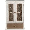 Clayre & Eef 6H2183 Boekenkast 32x13x51 cm Wit - Bruin