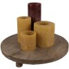 Clayre & Eef 6H2225 Bloembak tafel Ø 33x6 cm Bruin