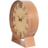 Clayre & Eef 6KL0782 Tafelklok 20x6x24 cm - 1xAA Bruin