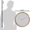 Clayre & Eef 6KL0794 Wandklok Ø 50x4 cm - 1xAA Wit - Bruin