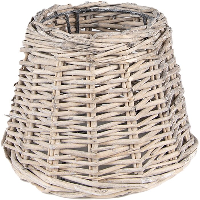 Clayre & Eef 6LAK0542 Lampenkap Ø 20x15 cm - E27 Bruin
