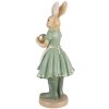 Clayre & Eef 6PR3569 Decoratie Konijn 17x15x40 cm Groen Goud