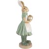 Clayre & Eef 6PR3569 Decoratie Konijn 17x15x40 cm Groen Goud