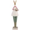 Clayre & Eef 6PR3610 Decoratie Konijn 9x7x36 cm Beige - Groen