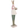 Clayre & Eef 6PR3610 Decoratie Konijn 9x7x36 cm Beige - Groen