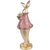 Clayre & Eef 6PR3626 Decoratie Konijn 11x10x29 cm Goudkleurig